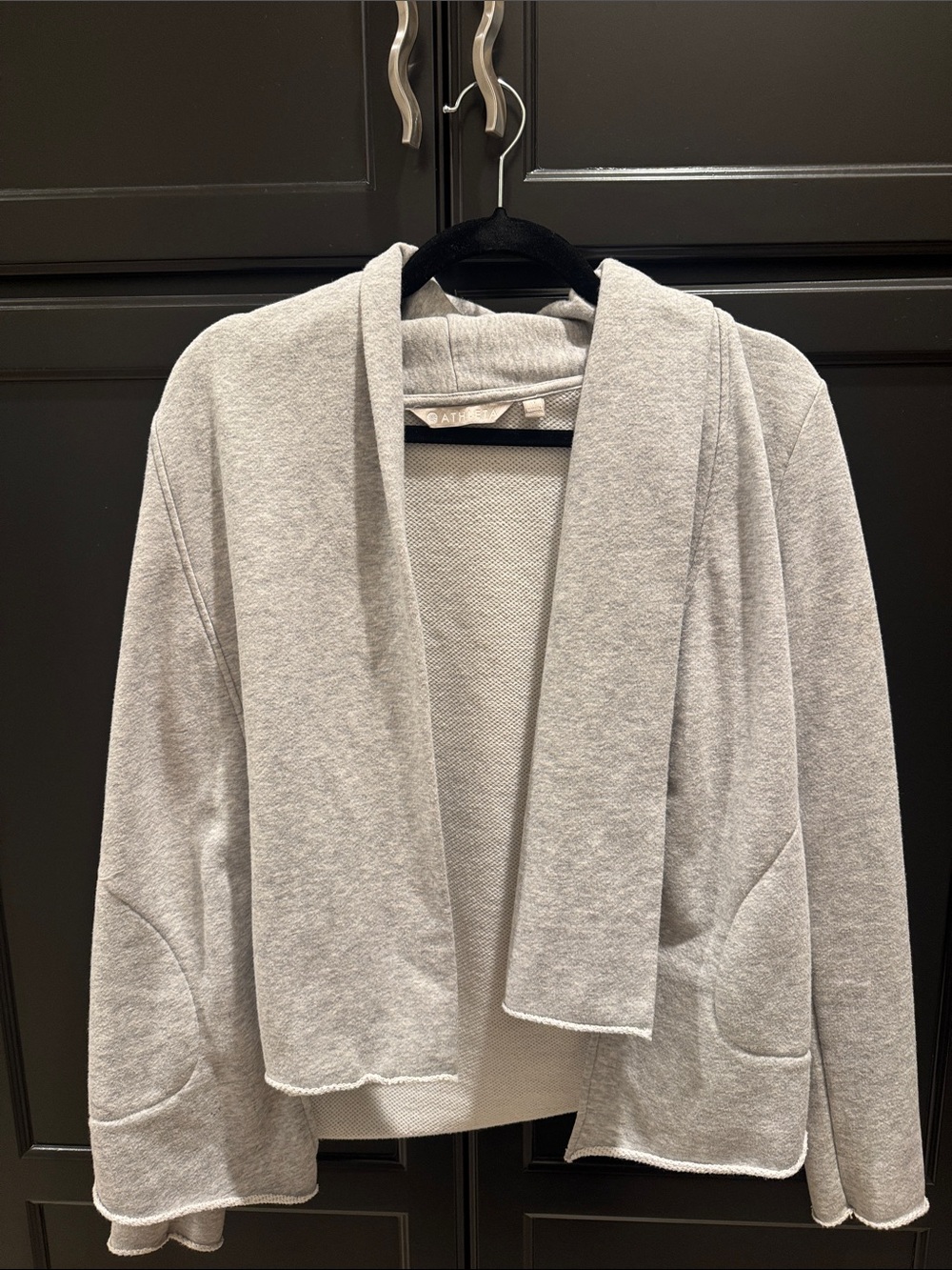 Athleta Women's Gray Hooded Cardigan